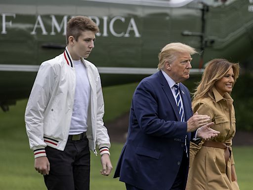 Barron Trump's working "customer service," millionaire says