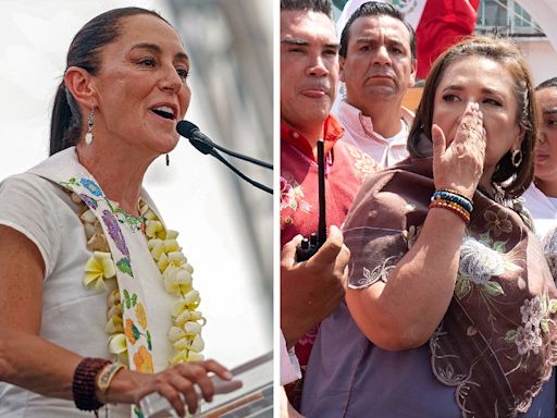 Claudia Sheinbaum y Xóchitl Gálvez pisan el acelerador en la recta final de sus campañas