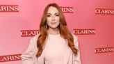 So Fetch! Lindsay Lohan Rocks Floral Swimsuit in Greece 10 Months After Welcoming Her 1st Child