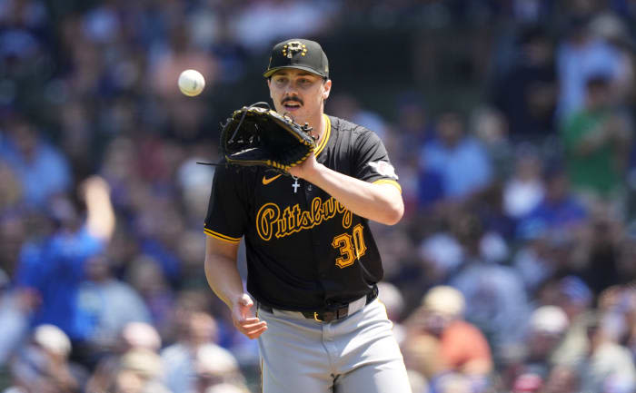 Pirates' Skenes has pitched 6 no-hit innings in his 2nd major league start against the Cubs