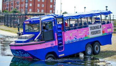 Amphibious vehicle has final checks in Liverpool with dock tours set to return