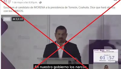 Candidato del partido mexicano Morena en Torreón llamó “aliados" a los empresarios, no a los narcos