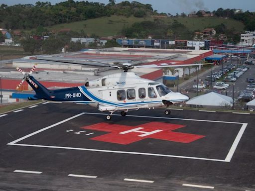 Heliponto foi inaugurado em hospital público do Rio de Janeiro