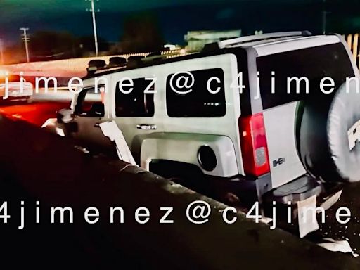 Mujer es asesinada mientras manejaba camioneta Hummer en la autopista México-Puebla; acompañante queda herido de gravedad