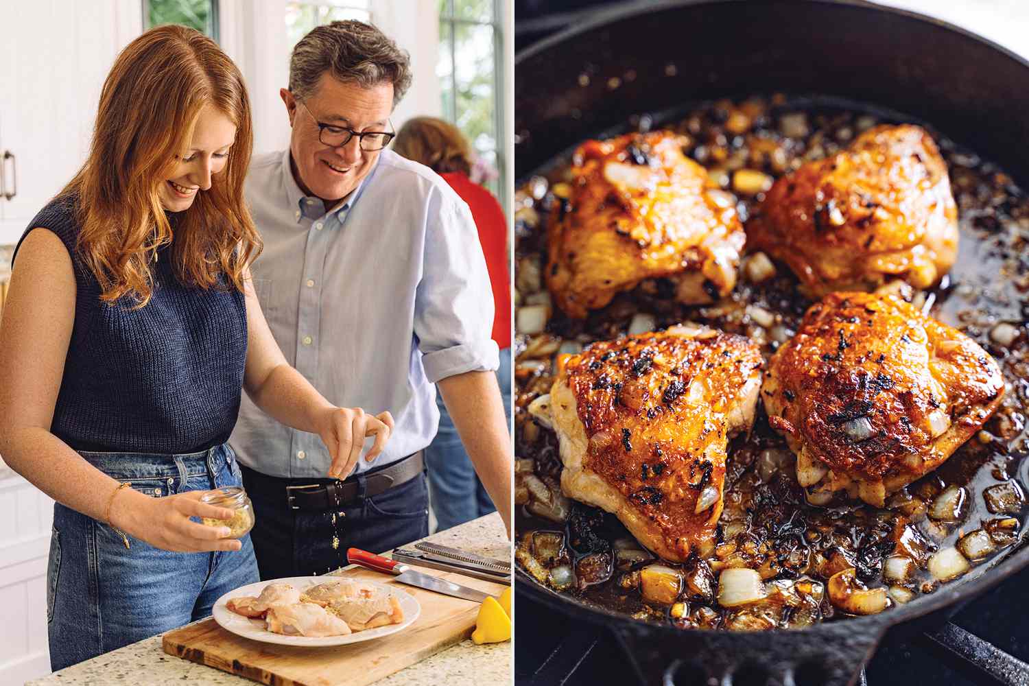 Stephen Colbert Took Years to Perfect His Spicy Honey-Lemon Chicken Recipe — with Help from His Daughter (Exclusive)