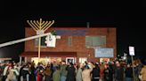 Maccabee's Deli lights grand menorah on first night of Hanukkah