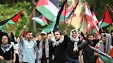 'We are with them': Lebanon students rally for Gaza