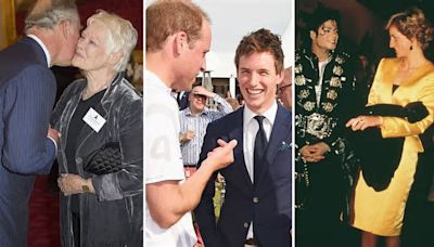 From Prince Harry and Corey Gamble to King Charles and Judi Dench... the unlikely friendships British royals have struck with A-list celebrities