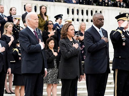 Biden honors fallen soldiers during Memorial Day ceremony at Arlington National Cemetery