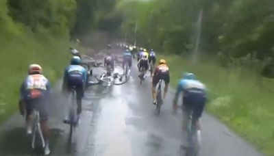 Critérium du Dauphiné : Une violente chute massive a mis fin à la 5e étape