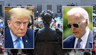 Columbia protestors occupy building as Trump blames Biden for antisemitic demonstrations