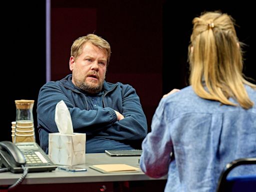 The Constituent, Old Vic, review: James Corden impresses as a sobbing emblem of Broken Britain