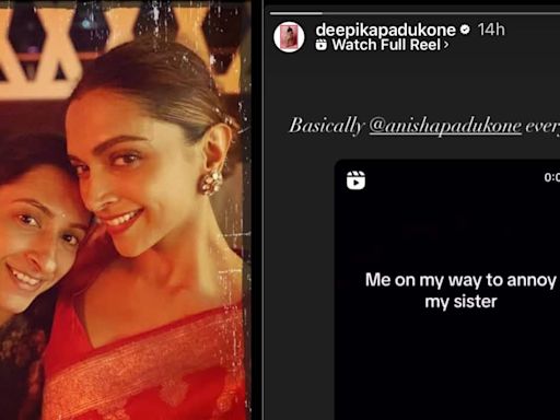 Deepika Padukone teases sister Anisha Padukone with an Instagram post