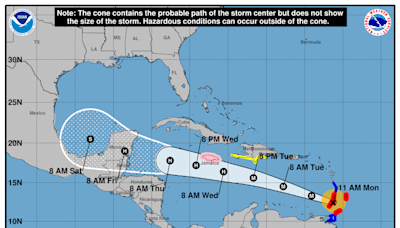 Here Is the Path Hurricane Beryl Is Expected to Take