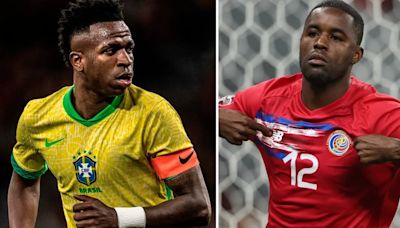 Dónde ver Brasil vs Costa Rica HOY: canal tv online del duelo por fecha 1 del Grupo D de la Copa América 2024