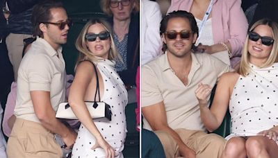 Pregnant Barbie! Margot Robbie Shows Off Growing Baby Bump at Wimbledon: Photos