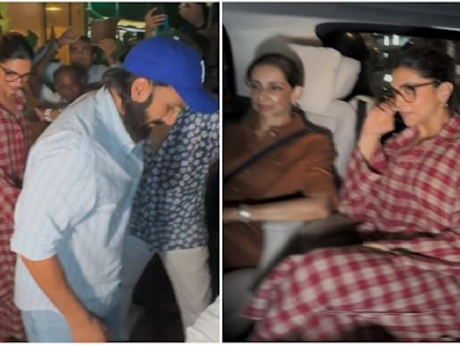 WATCH: Mom-to-be Deepika Padukone gives Naina Talwar vibes as she exits restaurant along with Ranveer Singh, family