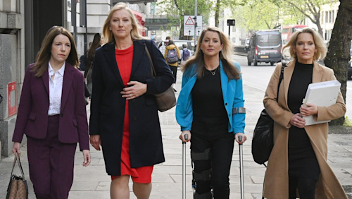 Martine Croxall, Annita McVeigh, Karin Giannone and Kasia Madera begin legal action against BBC