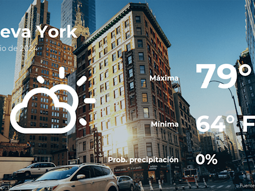 Nueva York: pronóstico del tiempo para este lunes 1 de julio - El Diario NY