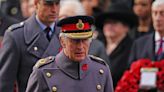 King leads Remembrance Sunday service at Cenotaph for first time as monarch