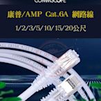 康普 commscope AMP原廠 Cat.6A 網路線 網路跳線 AMP原廠接頭 2米長