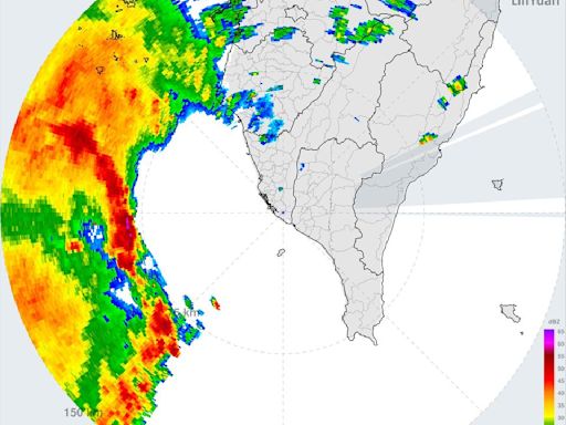 強烈雷雨帶長途跋涉到門口！偵測到密集閃電打雷 專家示警南高屏