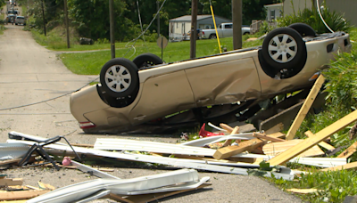 Homes picked up and thrown by Sunday night storms in Barnsley