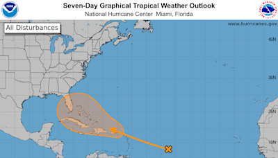 Hurricane forecasters tracking what could become Tropical Storm Debby