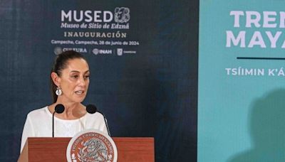 Sheinbaum analiza presupuesto del Tren Maya para 2025; contempla sumar servicio de carga