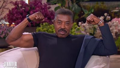 Jennifer Hudson Calls for Ernie Hudson to Be 'Sexiest Man Alive' as He Flexes His Arms on Her Show