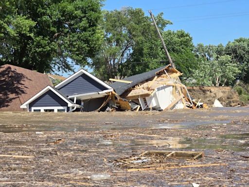 Homes and roads in McCook Lake area ravaged by flooding