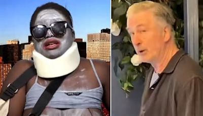 Alec Baldwin protester wears nappy as she defends ambush in bizarre Piers Morgan interview