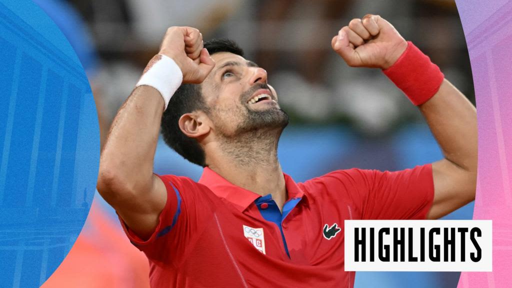 Paris 2024 Olympics tennis video highlights: Novak Djokovic beats Lorenzo Musetti in semi-final singles final