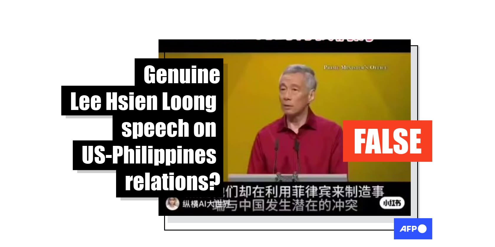 Video of ex-Singapore PM 'cautioning US-Taiwan ties' is doctored