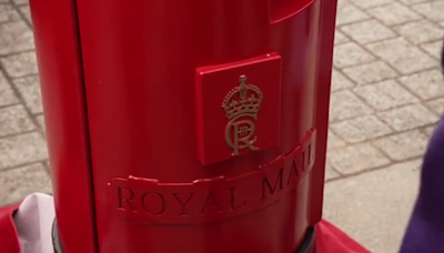 First red post box with the King's cypher unveiled