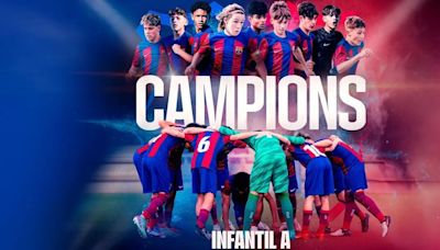 El Infantil A y el Sub-12 B del Barça ya son campeones de Liga
