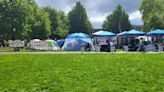 Pro-Palestinian protest encampment at the University of Oregon nearly triples in size