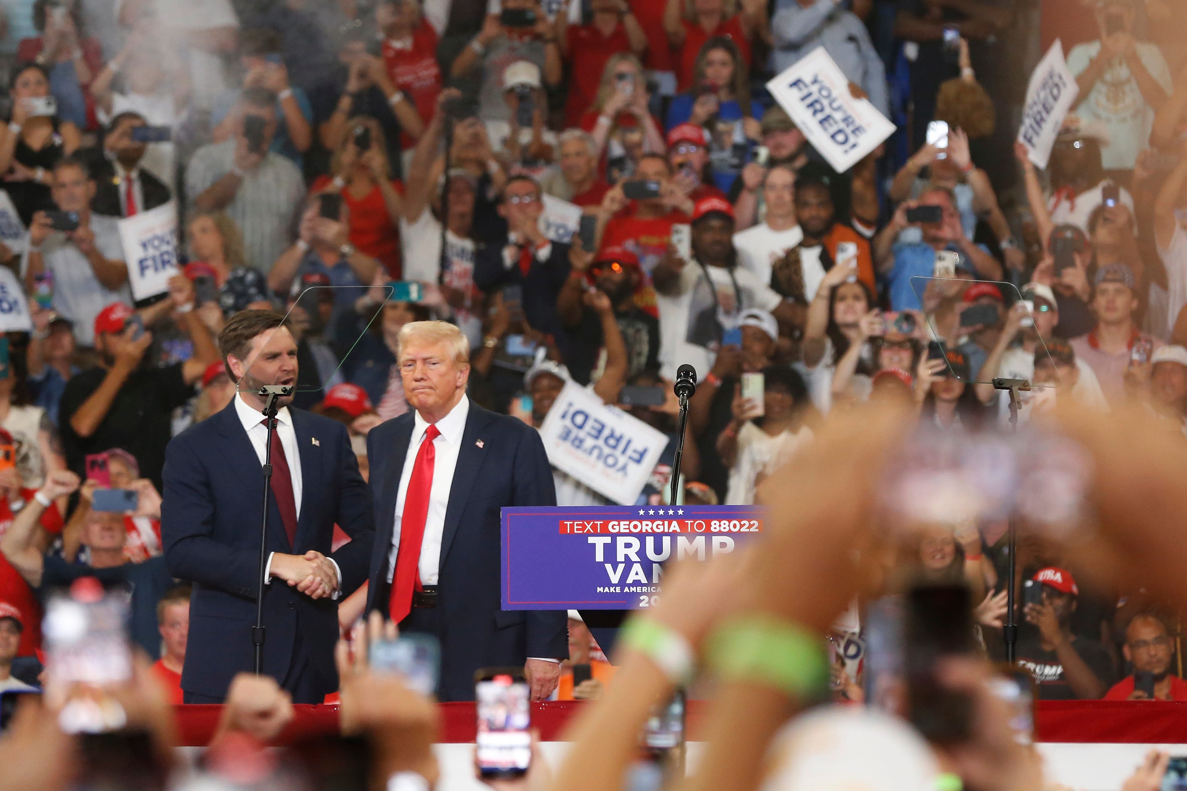 Trump calls on Georgia voters to 'fight, fight, fight' to re-elect him at Atlanta rally