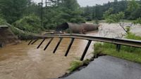 Many towns devastated by flash flooding Wednesday evening in Vermont, New York