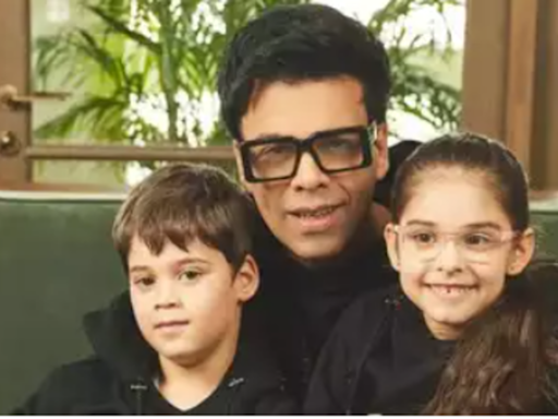 Karan Johar admits being paranoid about his kids' weight, REVEALS he recently body shamed his son Yash; apologised later | Hindi Movie News - Times of India