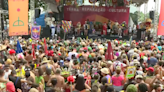 Watch Brazillian Carnival revellers enjoy street performance in Rio