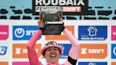 Jackson celebrates her Paris-Roubaix win: 'I won a rock'