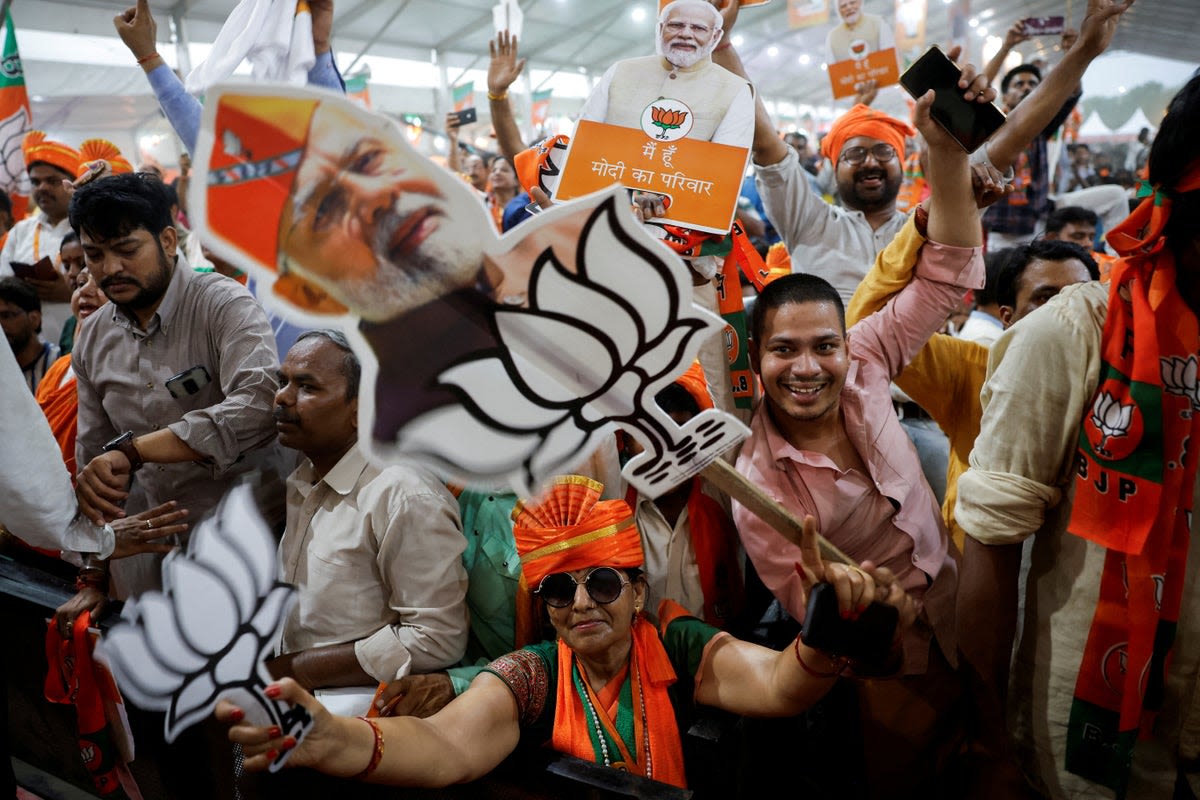 India election 2024 live: Vote count set to begin after exit polls predict landslide win for Modi