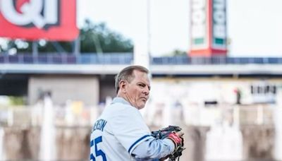 Elder Gary E. Stevenson throws out first pitch at Royals-Red Sox game