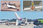 Delta jet readying for takeoff rips its wing off after clipping another plane on taxiway