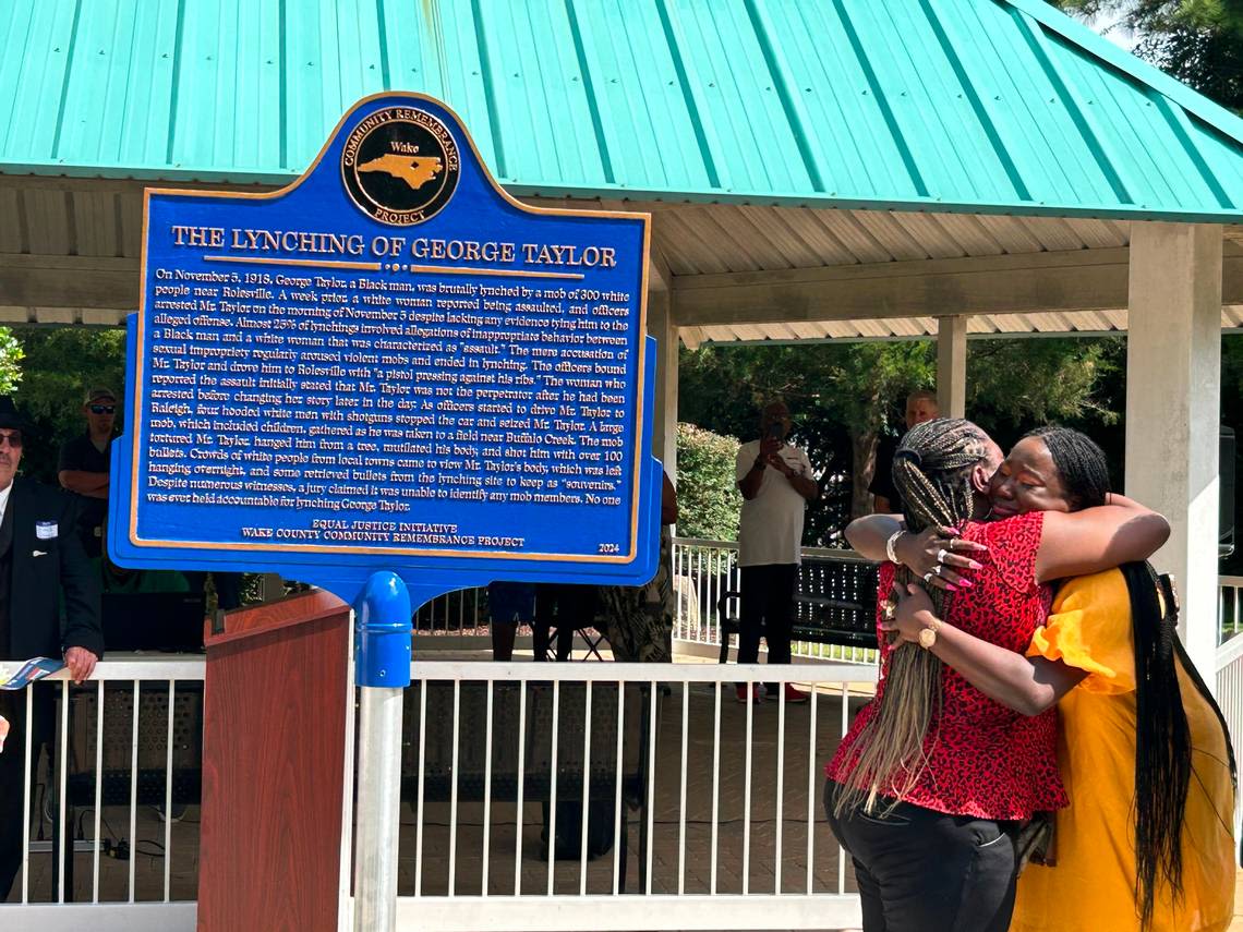 George Taylor, lynched in 1918, honored with historic marker near spot in Rolesville