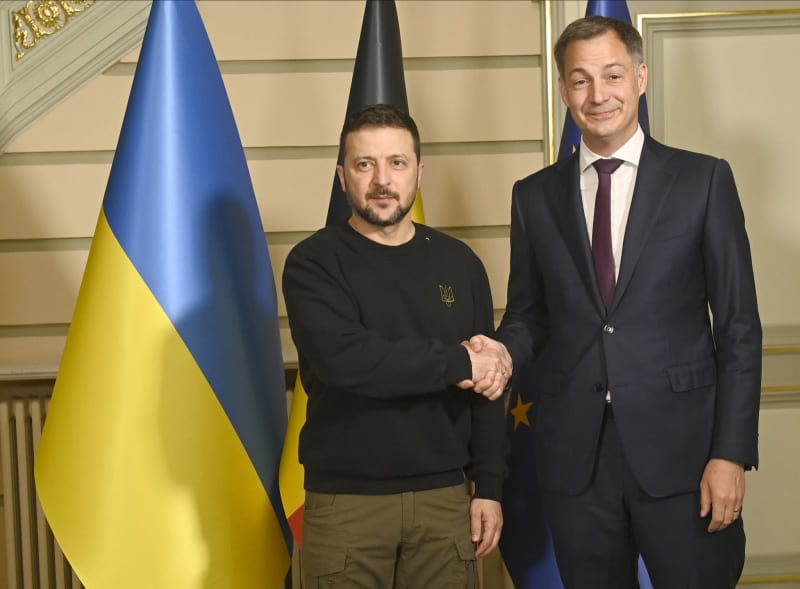 Ukrainian President Zelensky signs security pact with Belgium