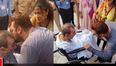 Salman Khan wins hearts as he hugs and kisses wheelchair bound veteran cinematographer Nadeem Khan at the voting booth, watch video