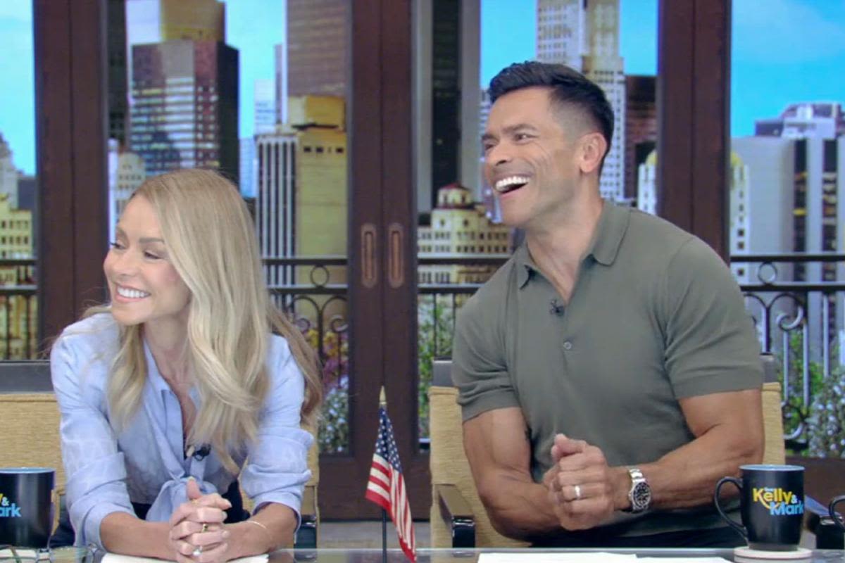 'Live's Kelly Ripa and Mark Consuelos learn why ankle socks are "canceled" from Gen Z members of their studio audience