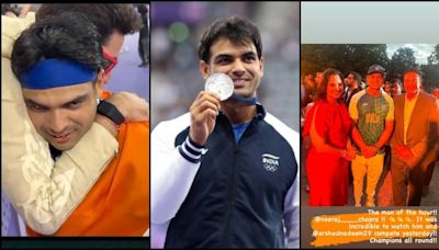 'Of love, hugs and victory': Abhishek Bachchan hugs emotional Neeraj Chopra; Lara Dutta, Mahesh Bhupathi posed with silver medalist